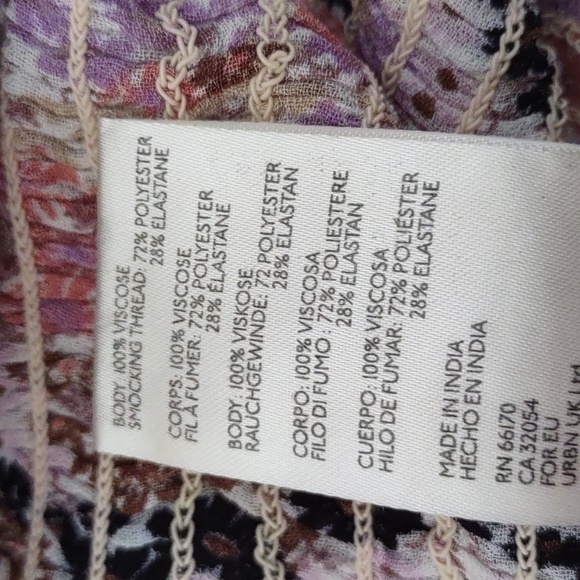 New Free People Puff Sleeve Crop Top Size M - Picture 13 of 15